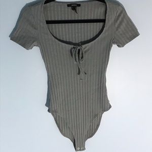 Short Sleeve Scoop Neck Bodysuit